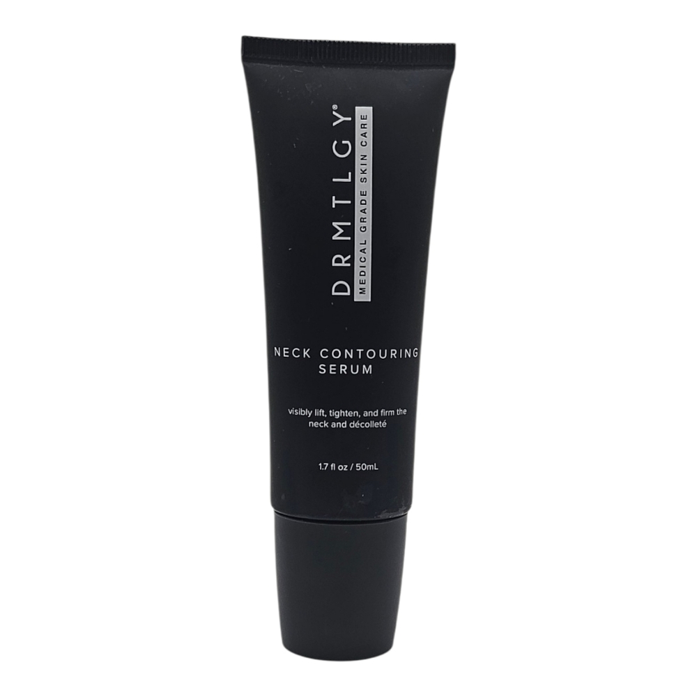 DRMTLGY Neck Contouring Serum, designed to firm and lift the neck area